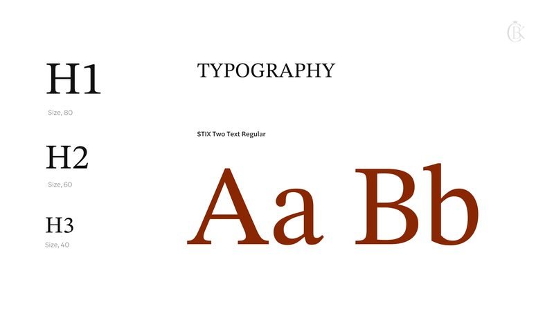 Black Cattle King brand guidelines — Typography