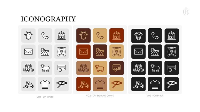 Black Cattle King brand guidelines — Iconography